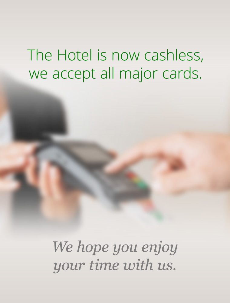 We are cashless