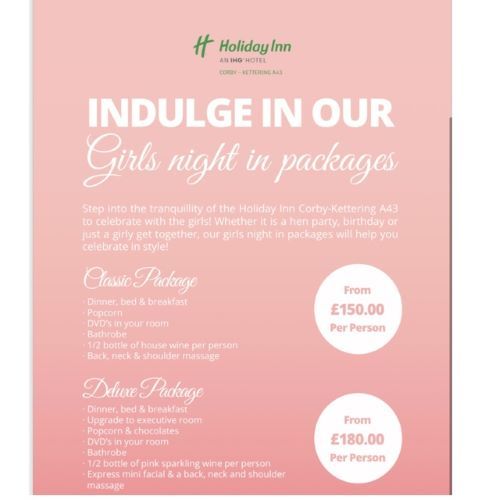 Girls Night in package- Classic package