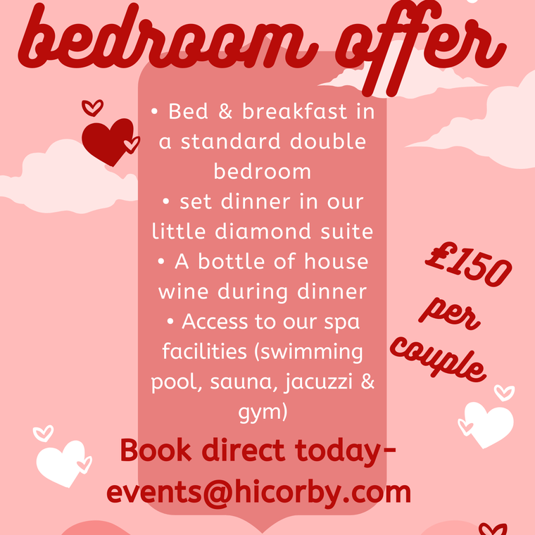 Valentines Bedroom offer 